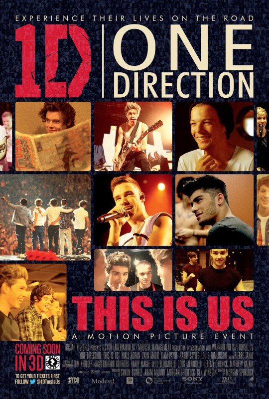Plakát k filmu One Direction: This is us