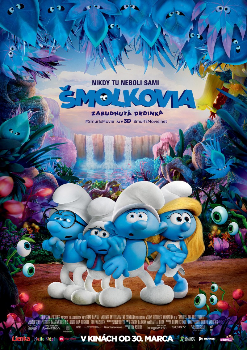Plakát k filmu ŠMOLKOVIA: ZABUDNUTÁ DEDINKA