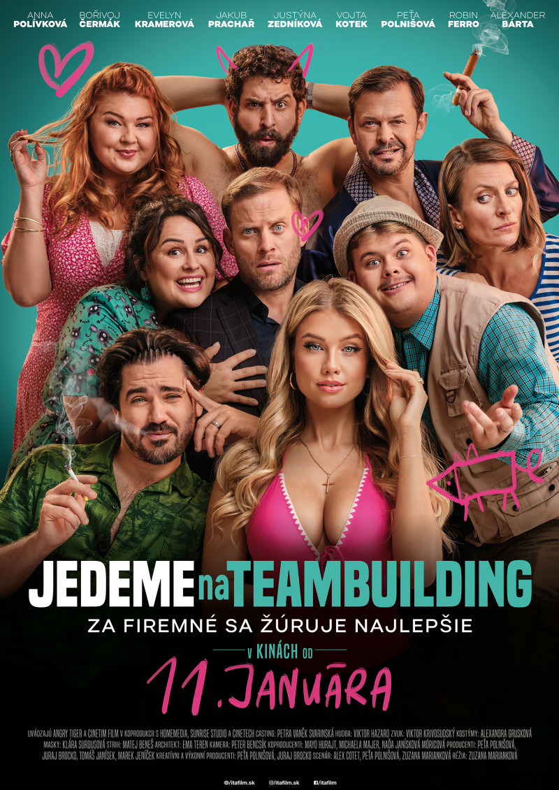 Plakát k filmu JEDEME NA TEAMBUILDING